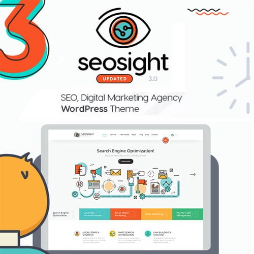 Seosight SEO Digital Marketing Agency WP Theme with Shop