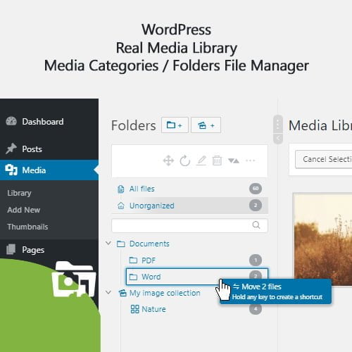 WordPress Real Media Library E28093 Media Categories Folders File Manager